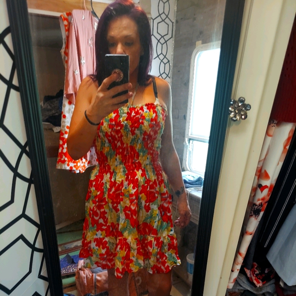 Women's strapless summer dress